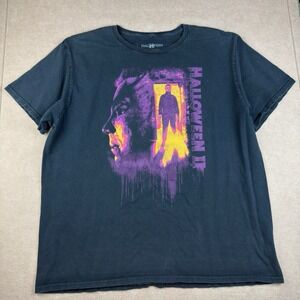 Halloween II Michael Myers Shirt Mens XL Black Horror Movie Graphic Scary‎ Tee
